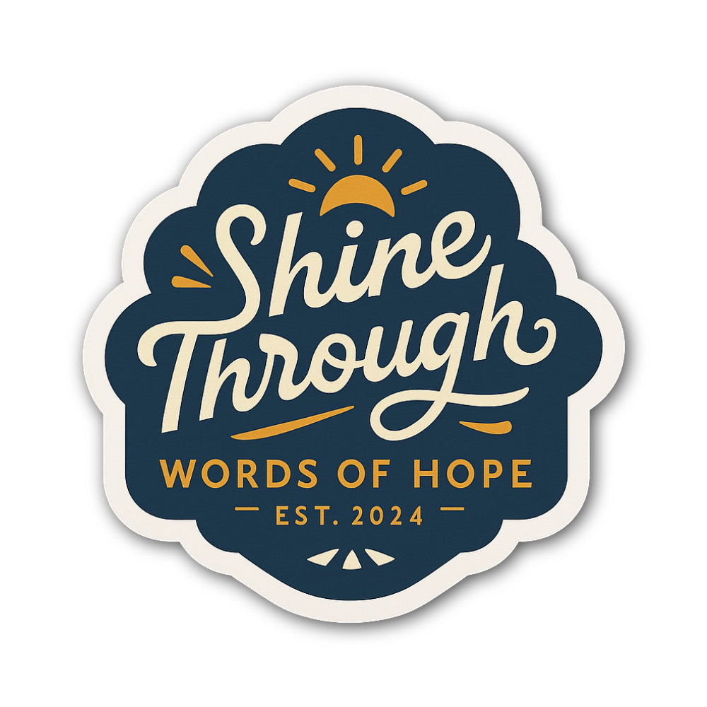 Shine Through Sticker, Waterproof Vinyl Decal Sticker Indoor Or Outdoor 2 (Pieces) 3" and 5"