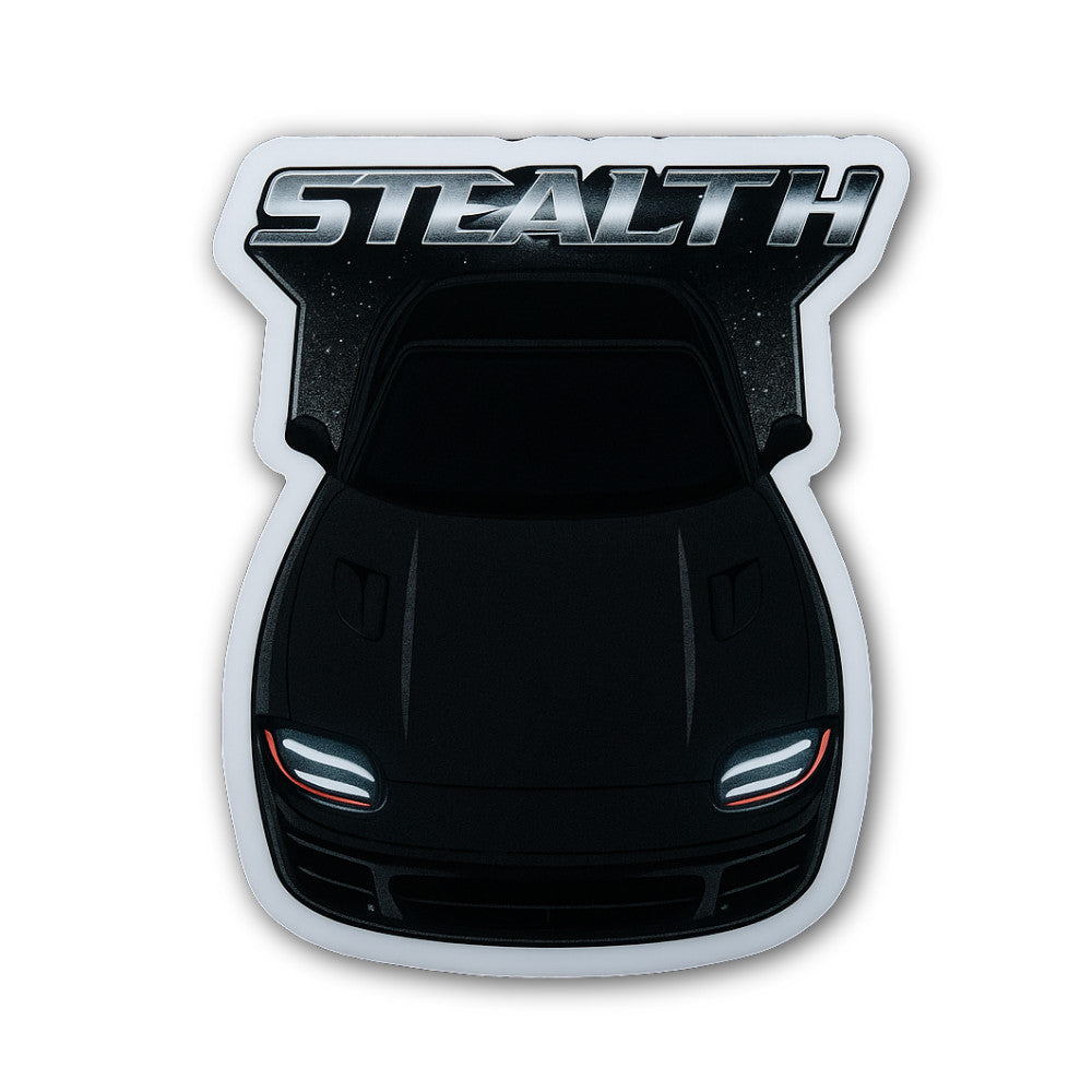 Dodge Stealth Sticker, Waterproof Vinyl Decal Sticker Indoor Or Outdoor 2 (Pieces) 3" and 5"