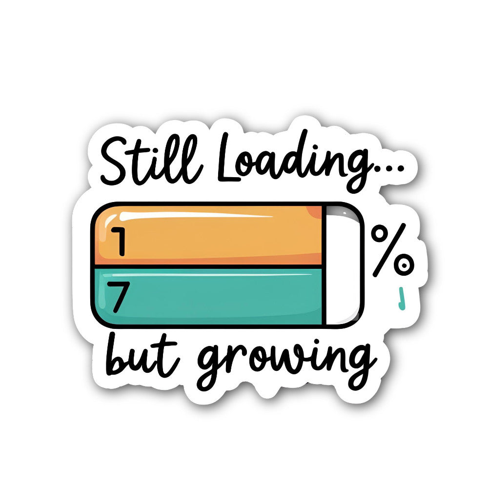 Still Loading Sticker, Waterproof Vinyl Decal Sticker Indoor Or Outdoor 2 (Pieces) 3" and 5"