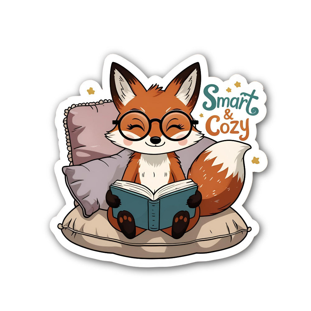 Smart Cozy Sticker, Waterproof Vinyl Decal Sticker Indoor Or Outdoor 2 (Pieces) 3" and 5"