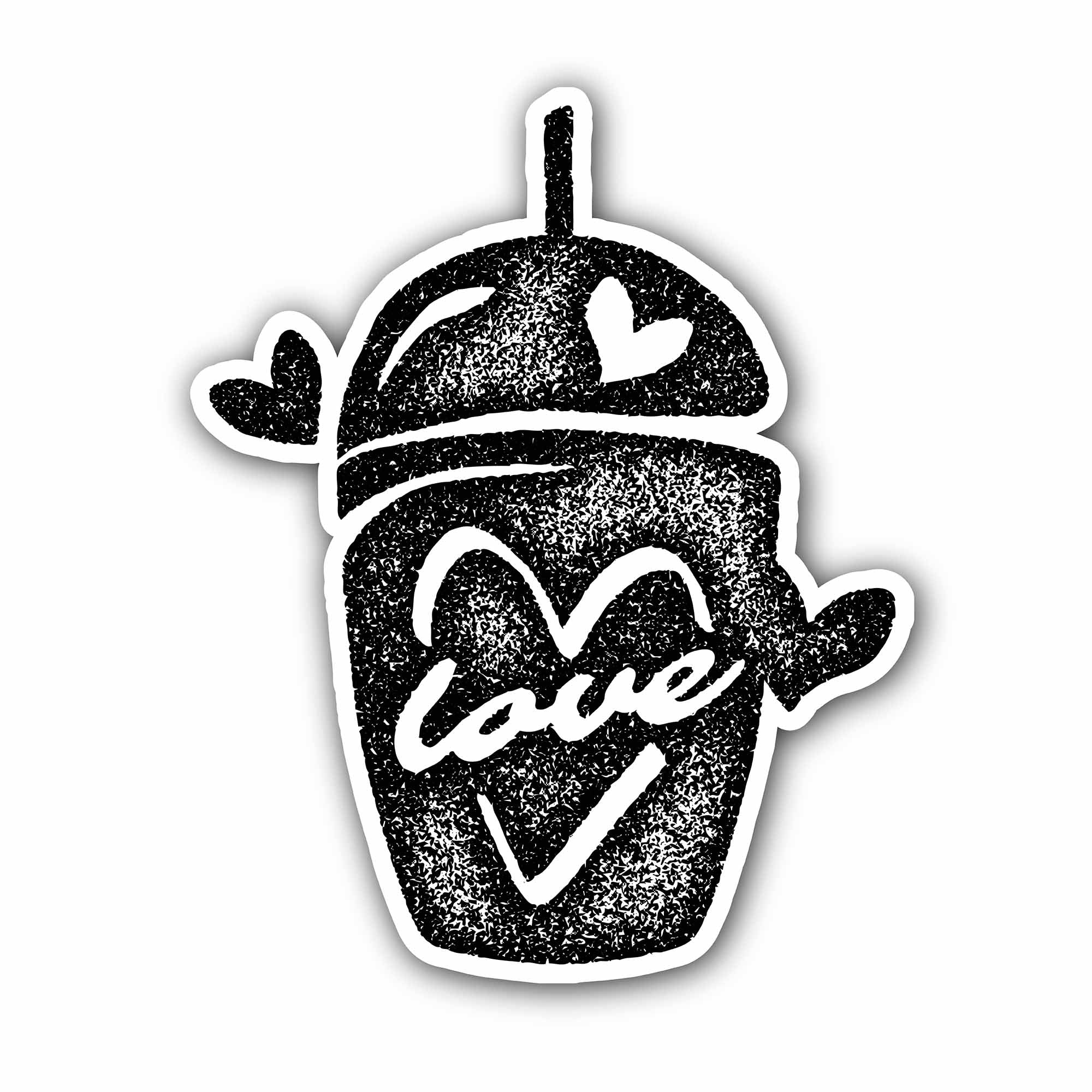 Beautiful Love Sticker, Waterproof Vinyl Decal Sticker Indoor Or Outdoor 2 (Pieces) 3" and 5"