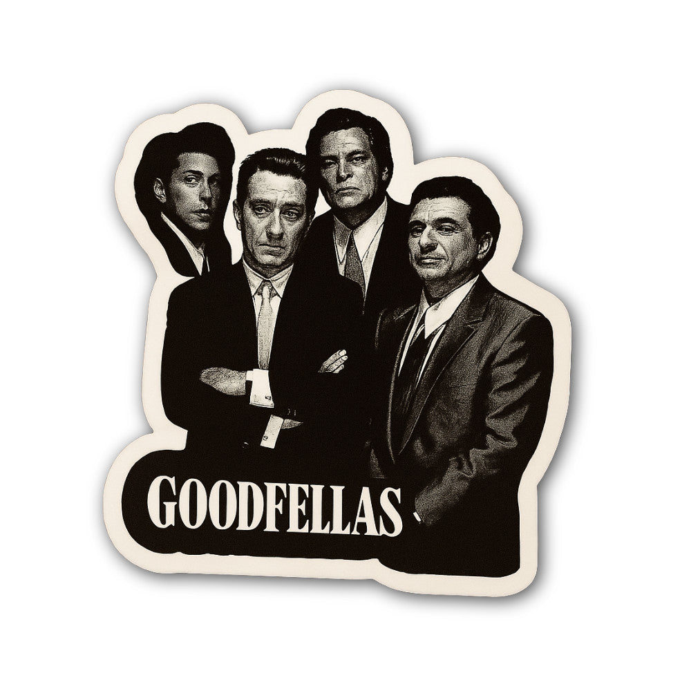 GOODFELLAS Sticker, Waterproof Vinyl Decal Sticker Indoor Or Outdoor 2 (Pieces) 3" and 5"