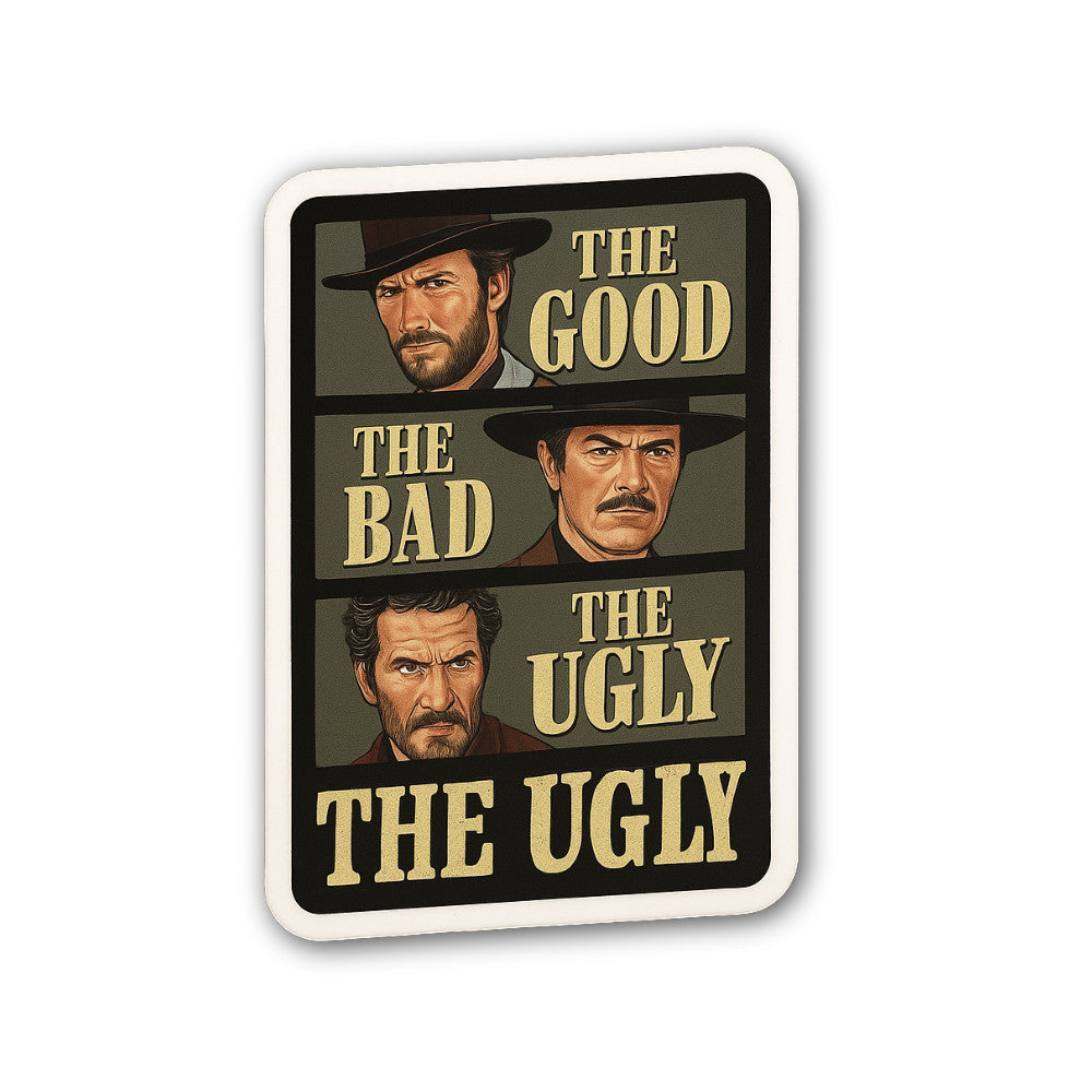 THE UGLY Sticker, Waterproof Vinyl Decal Sticker Indoor Or Outdoor 2 (Pieces) 3" and 5"