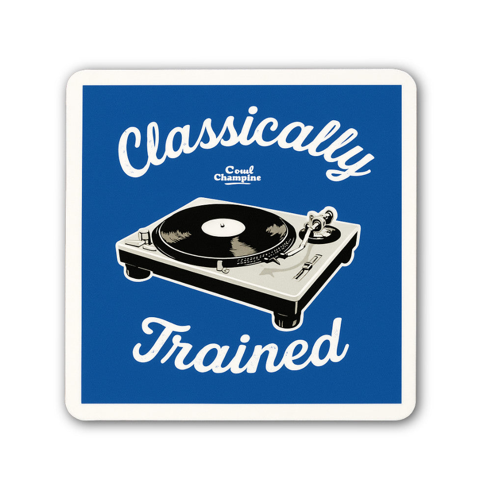 Classically Sticker, Waterproof Vinyl Decal Sticker Indoor Or Outdoor 2 (Pieces) 3" and 5"