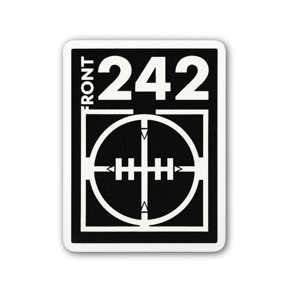 Front 242 Sticker, Waterproof Vinyl Decal Sticker Indoor Or Outdoor 2 (Pieces) 3" and 5"