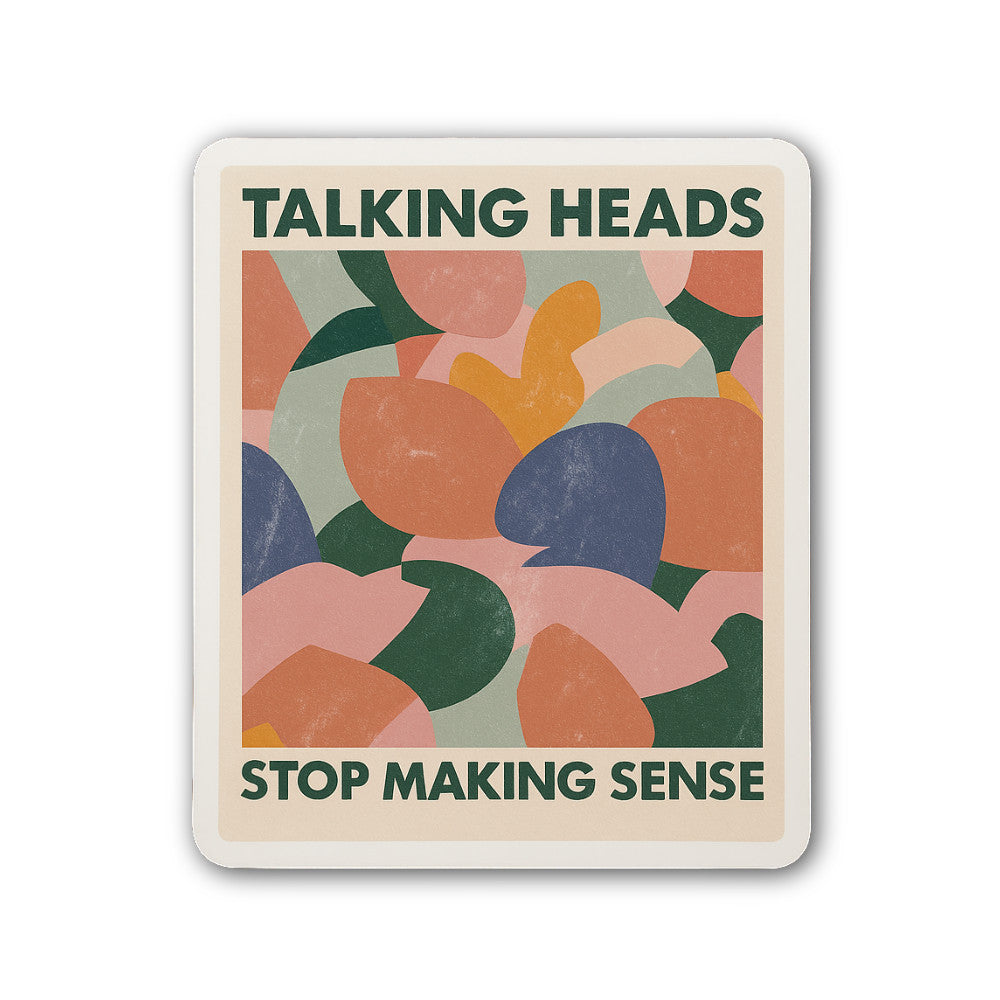 Talking Heads Stop Making Sense Sticker, Waterproof Vinyl Decal Sticker Indoor Or Outdoor 2 (Pieces) 3" and 5"