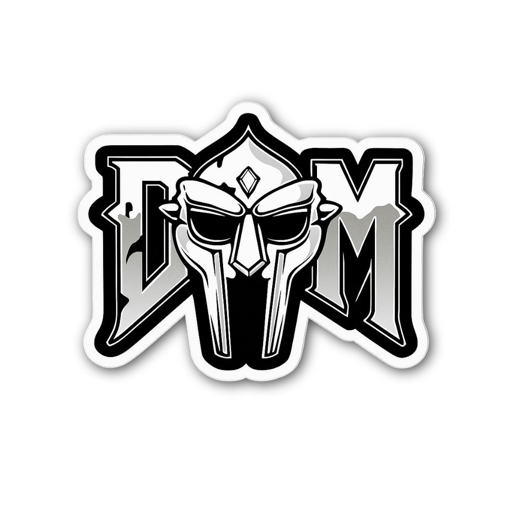 Mf D00m Sticker, Waterproof Vinyl Decal Sticker Indoor Or Outdoor 2 (Pieces) 3" and 5"