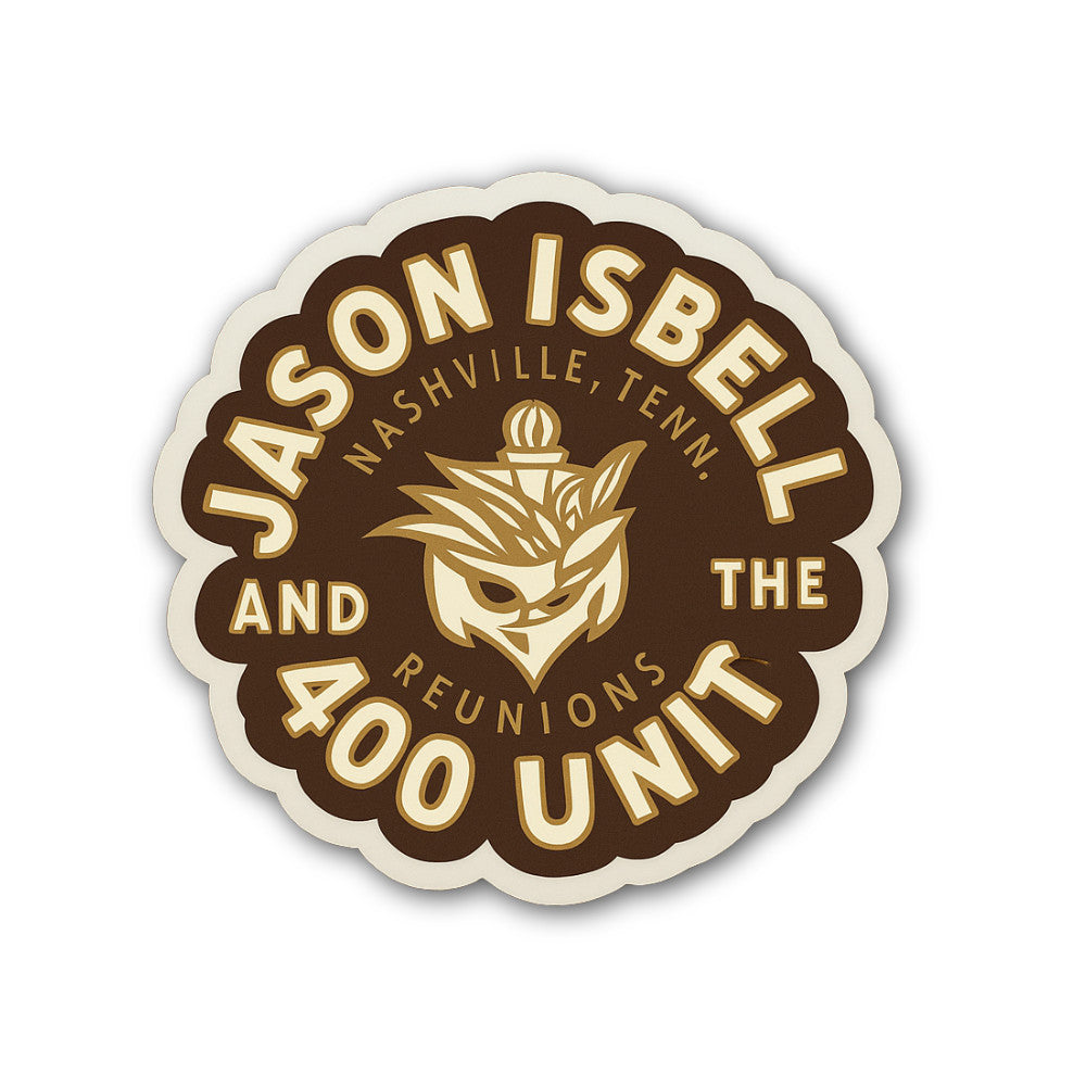 Jason Isbell Sticker, Waterproof Vinyl Decal Sticker Indoor Or Outdoor 2 (Pieces) 3" and 5"