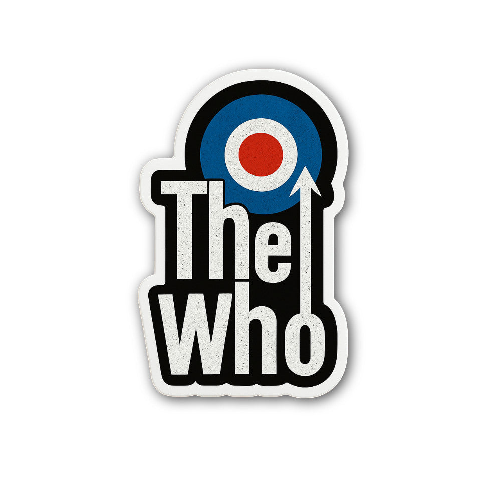 The Who Target Sticker, Waterproof Vinyl Decal Sticker Indoor Or Outdoor 2 (Pieces) 3" and 5"