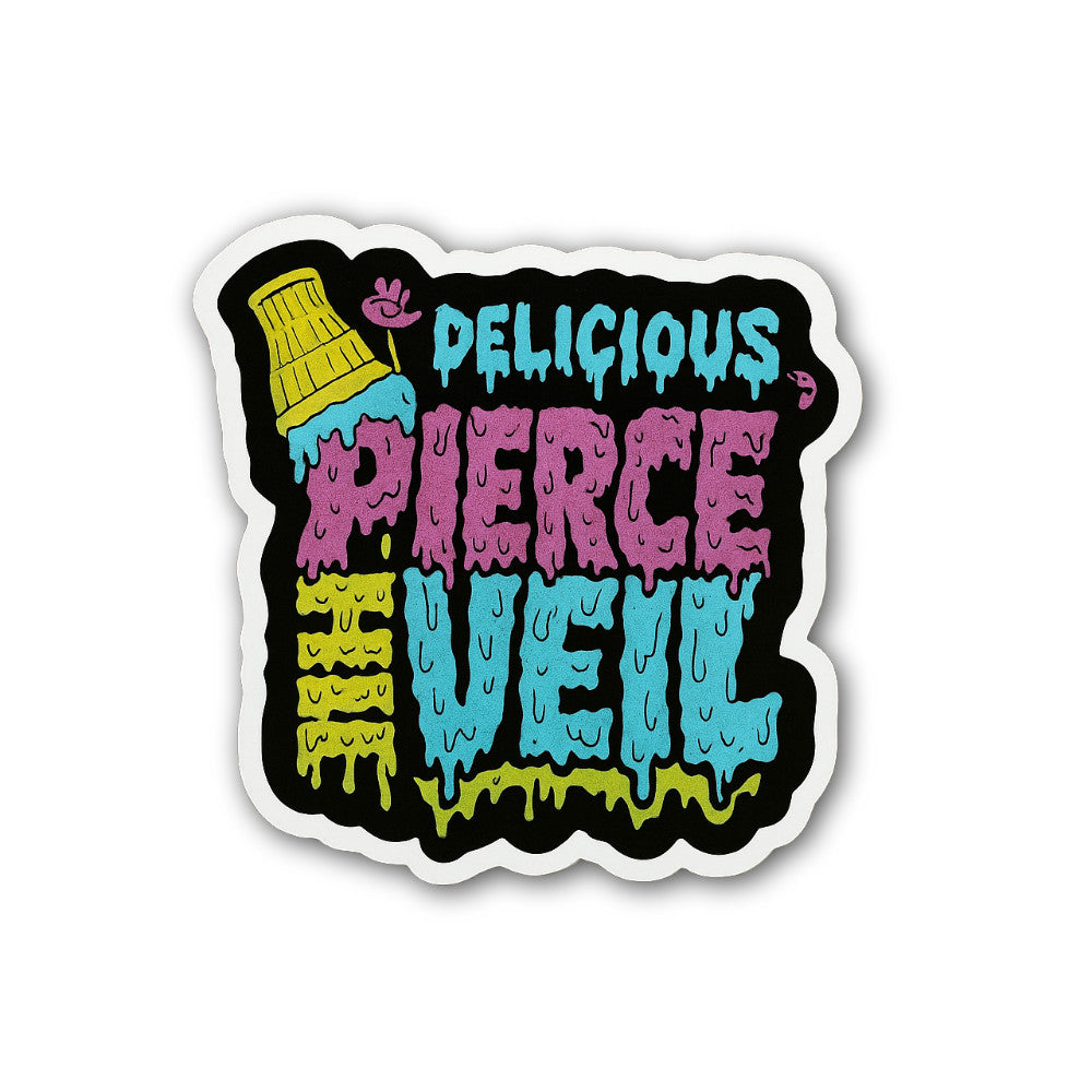 Pierce the Veil Sticker, Waterproof Vinyl Decal Sticker Indoor Or Outdoor 2 (Pieces) 3" and 5"