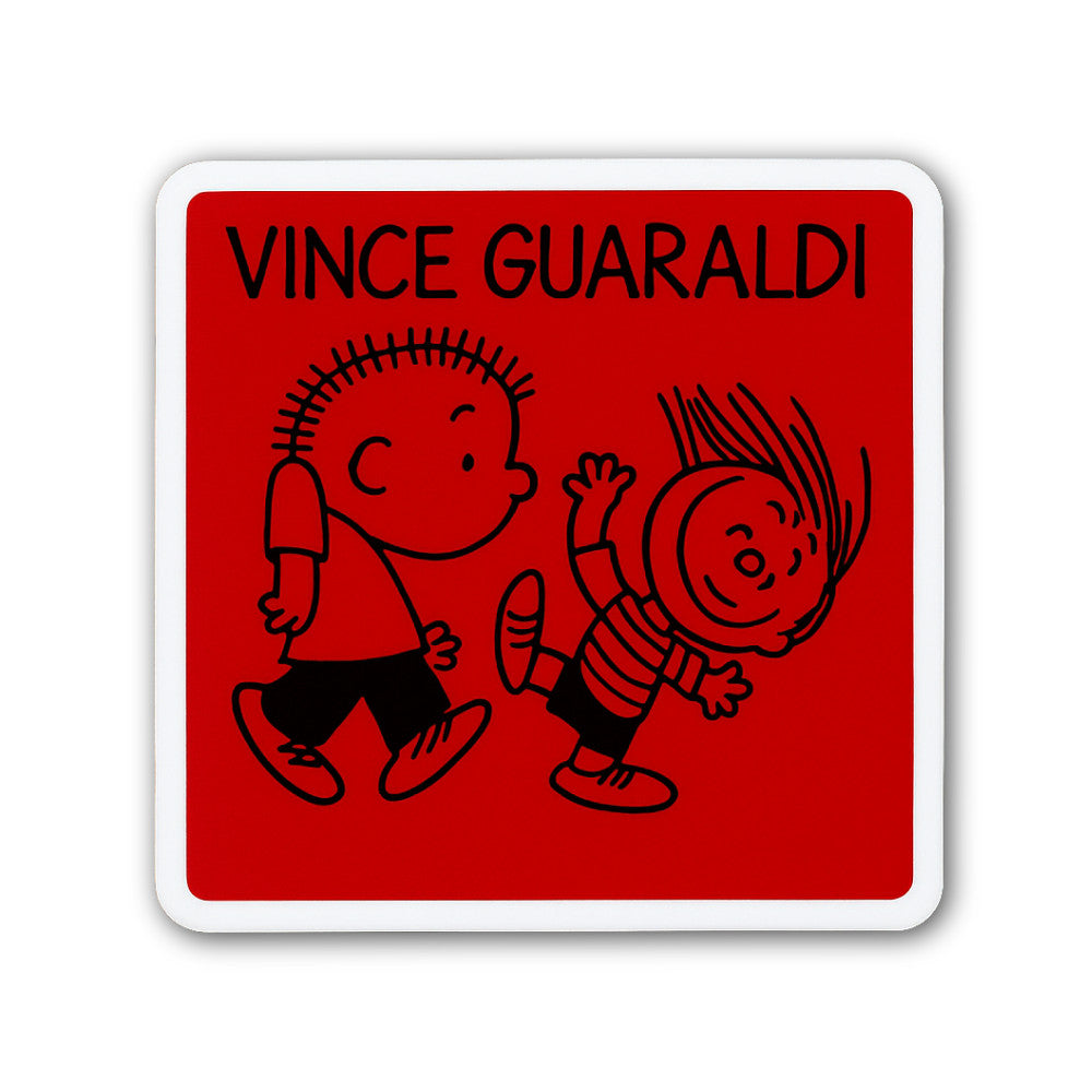 Vince Guaraldi Sticker, Waterproof Vinyl Decal Sticker Indoor Or Outdoor 2 (Pieces) 3" and 5"