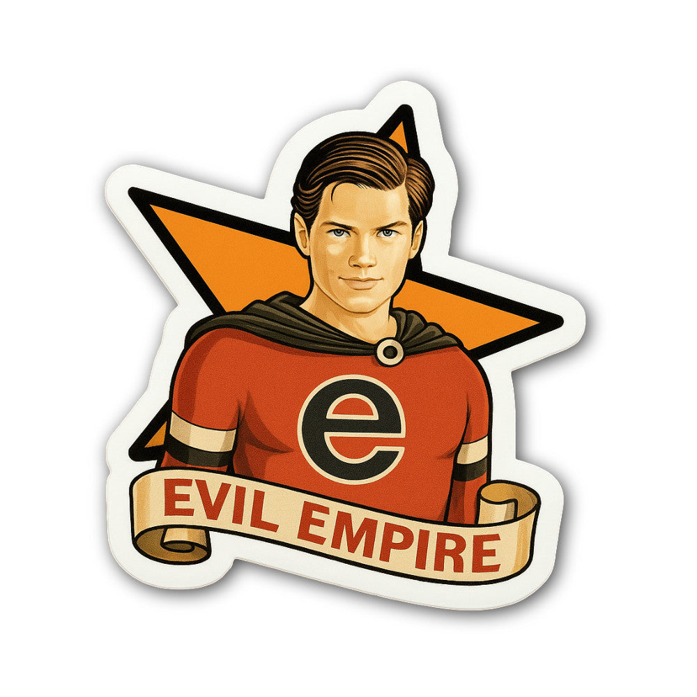 E@VIL Empire Sticker, Waterproof Vinyl Decal Sticker Indoor Or Outdoor 2 (Pieces) 3" and 5"