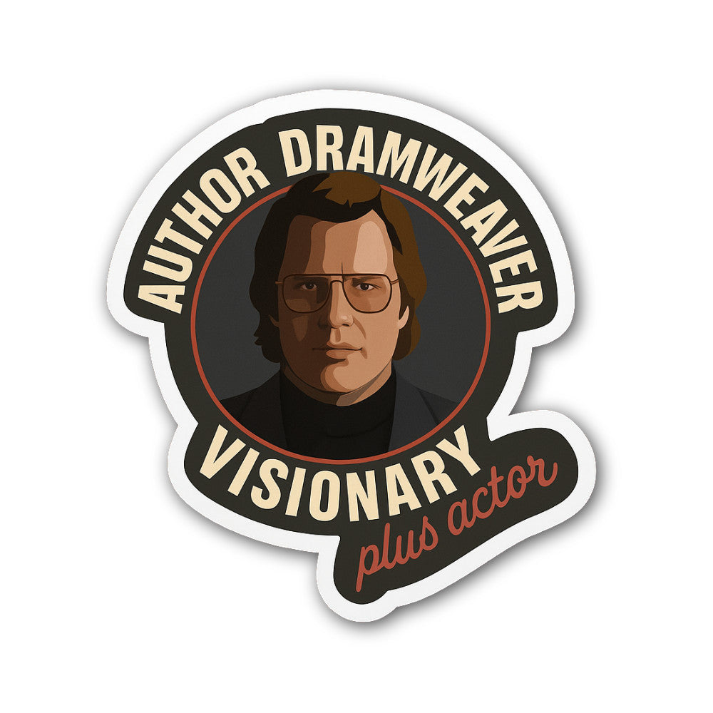 Author DRAMWEAVER Visionary Sticker, Waterproof Vinyl Decal Sticker Indoor Or Outdoor 2 (Pieces) 3" and 5"