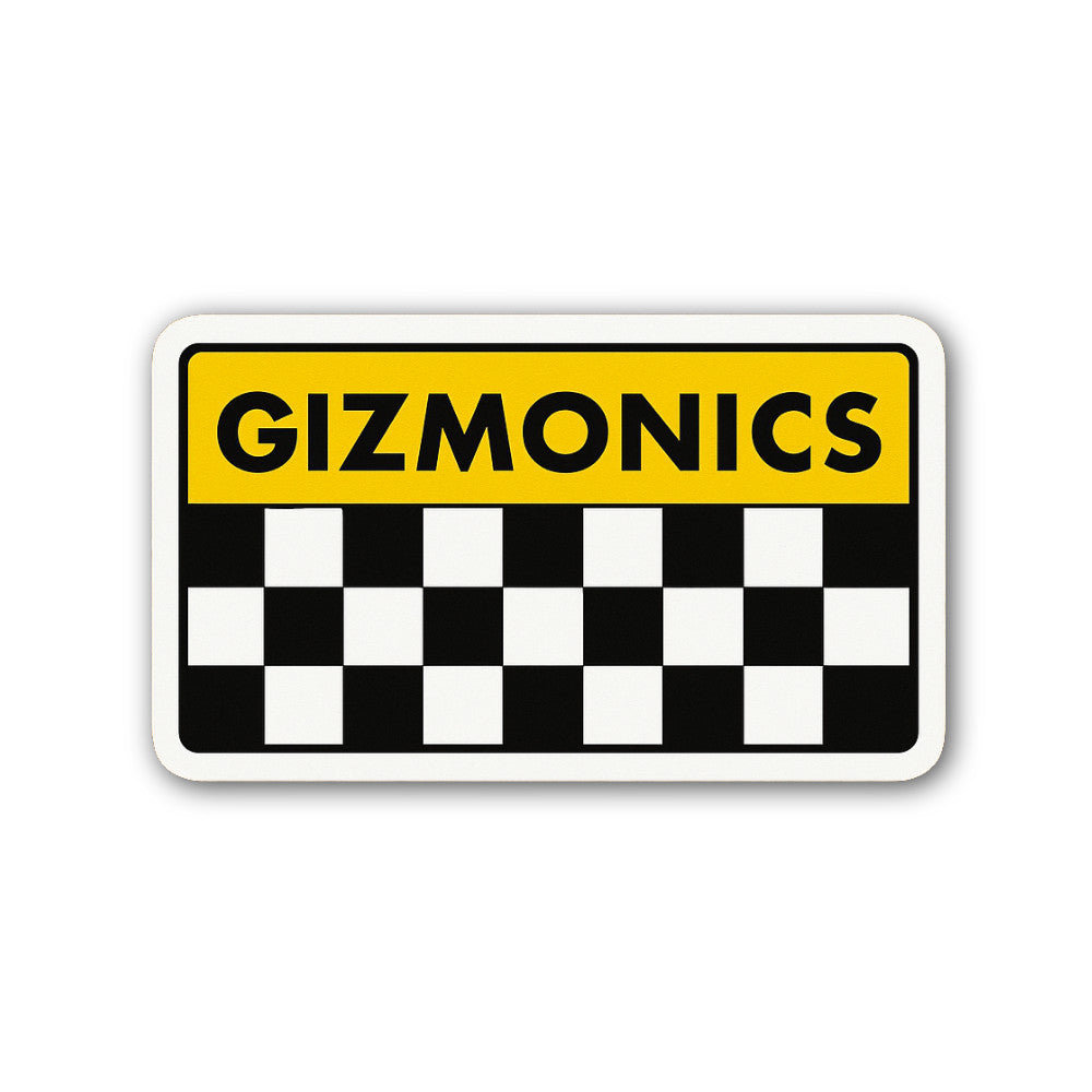 GIZM0NICS Sticker, Waterproof Vinyl Decal Sticker Indoor Or Outdoor 2 (Pieces) 3" and 5"