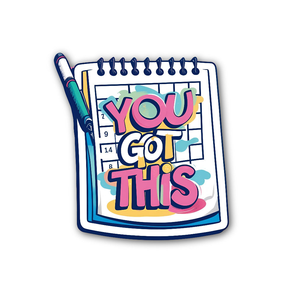 Y0U G0T This Sticker, Waterproof Vinyl Decal Sticker Indoor Or Outdoor 2 (Pieces) 3" and 5"