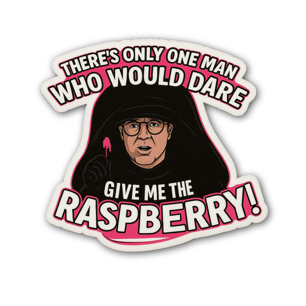 Raspberry Sticker, Waterproof Vinyl Decal Sticker Indoor Or Outdoor 2 (Pieces) 3" and 5"