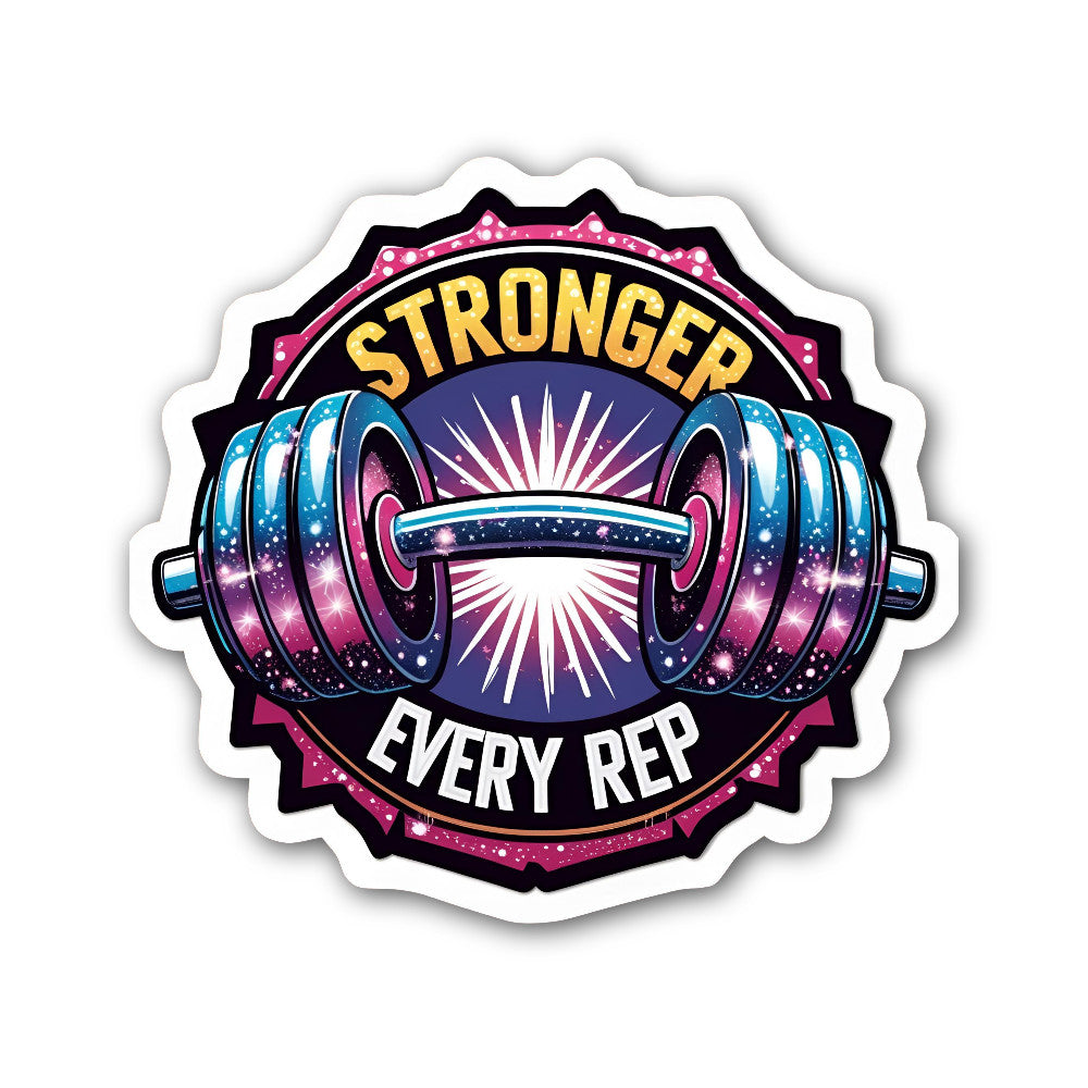 Stronger Sticker, Waterproof Vinyl Decal Sticker Indoor Or Outdoor 2 (Pieces) 3" and 5"