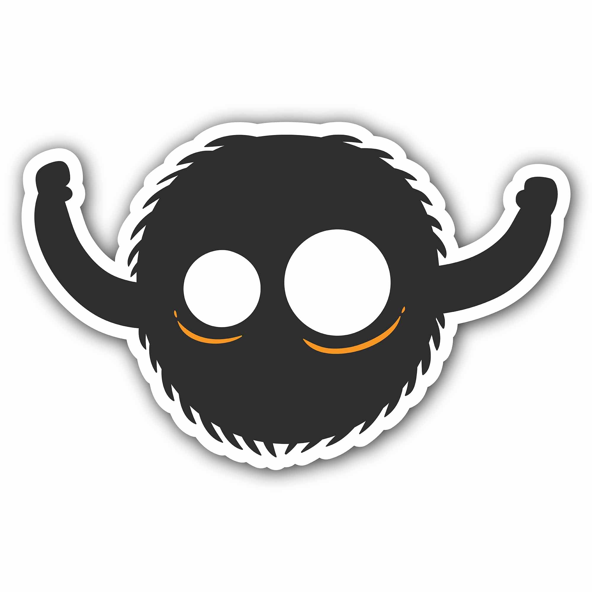 Cute Black Goest Sticker, Waterproof Vinyl Decal Sticker Indoor Or Outdoor 2 (Pieces) 3" and 5"