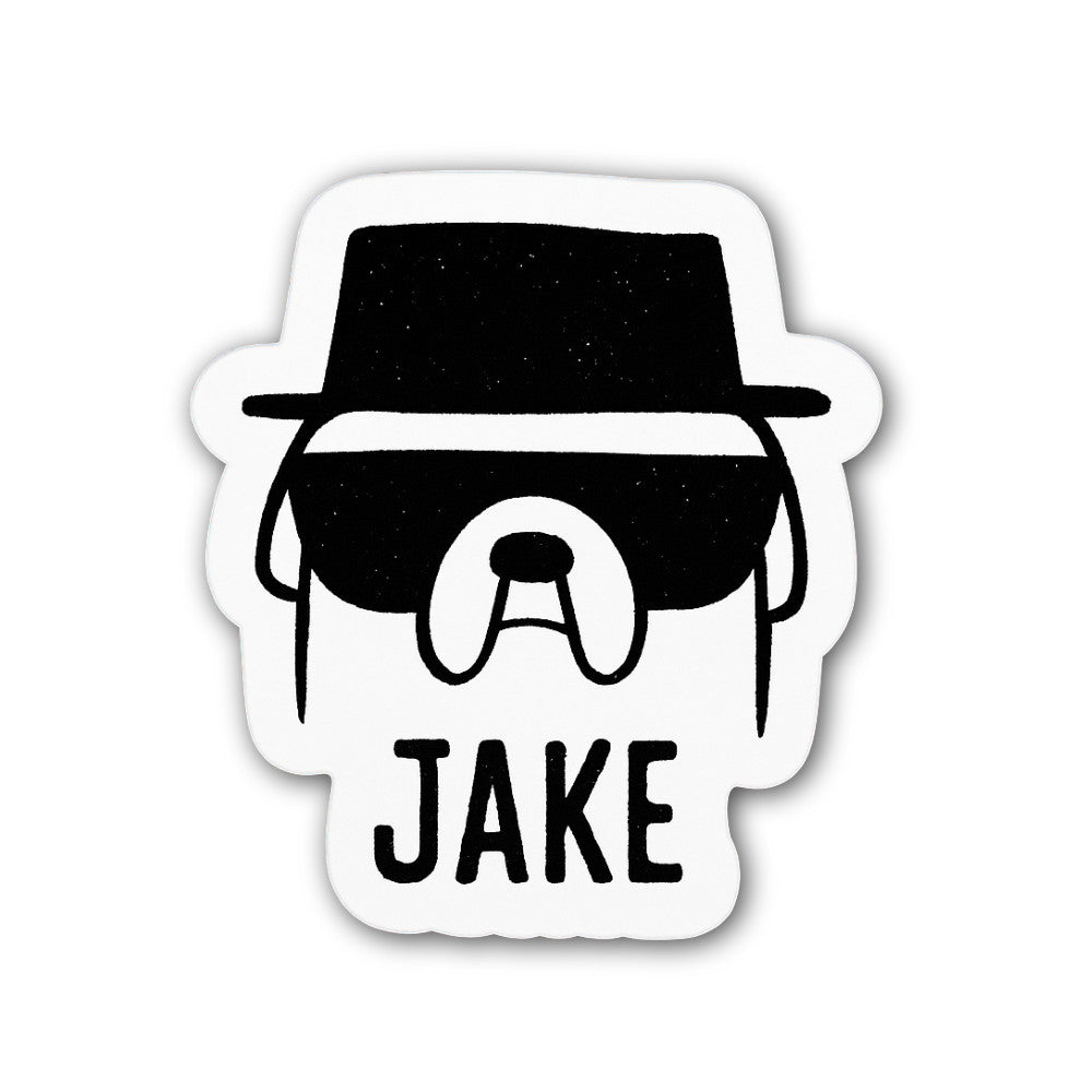 Jake Sticker, Waterproof Vinyl Decal Sticker Indoor Or Outdoor 2 (Pieces) 3" and 5"