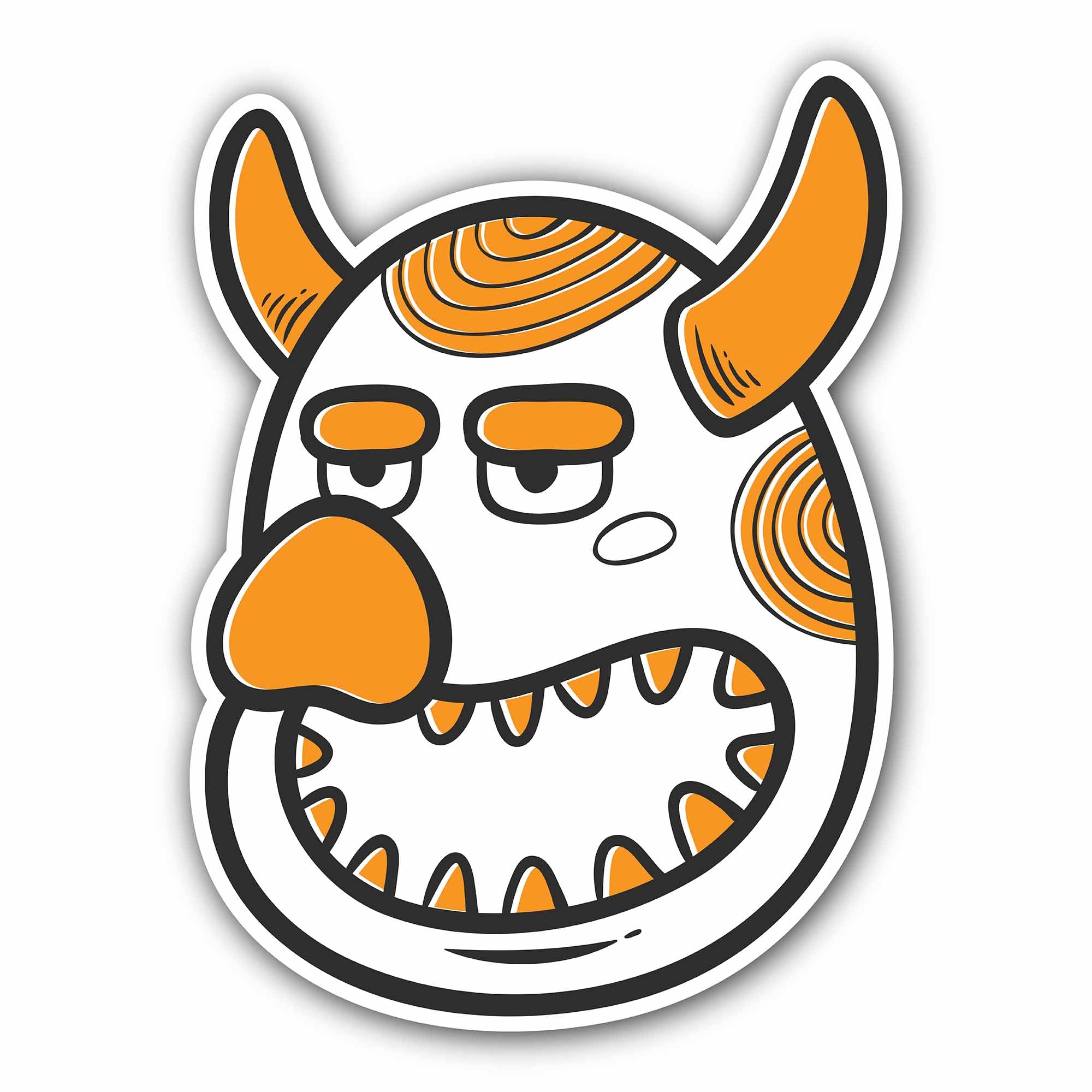 Cute Devil Sticker, Waterproof Vinyl Decal Sticker Indoor Or Outdoor 2 (Pieces) 3" and 5"