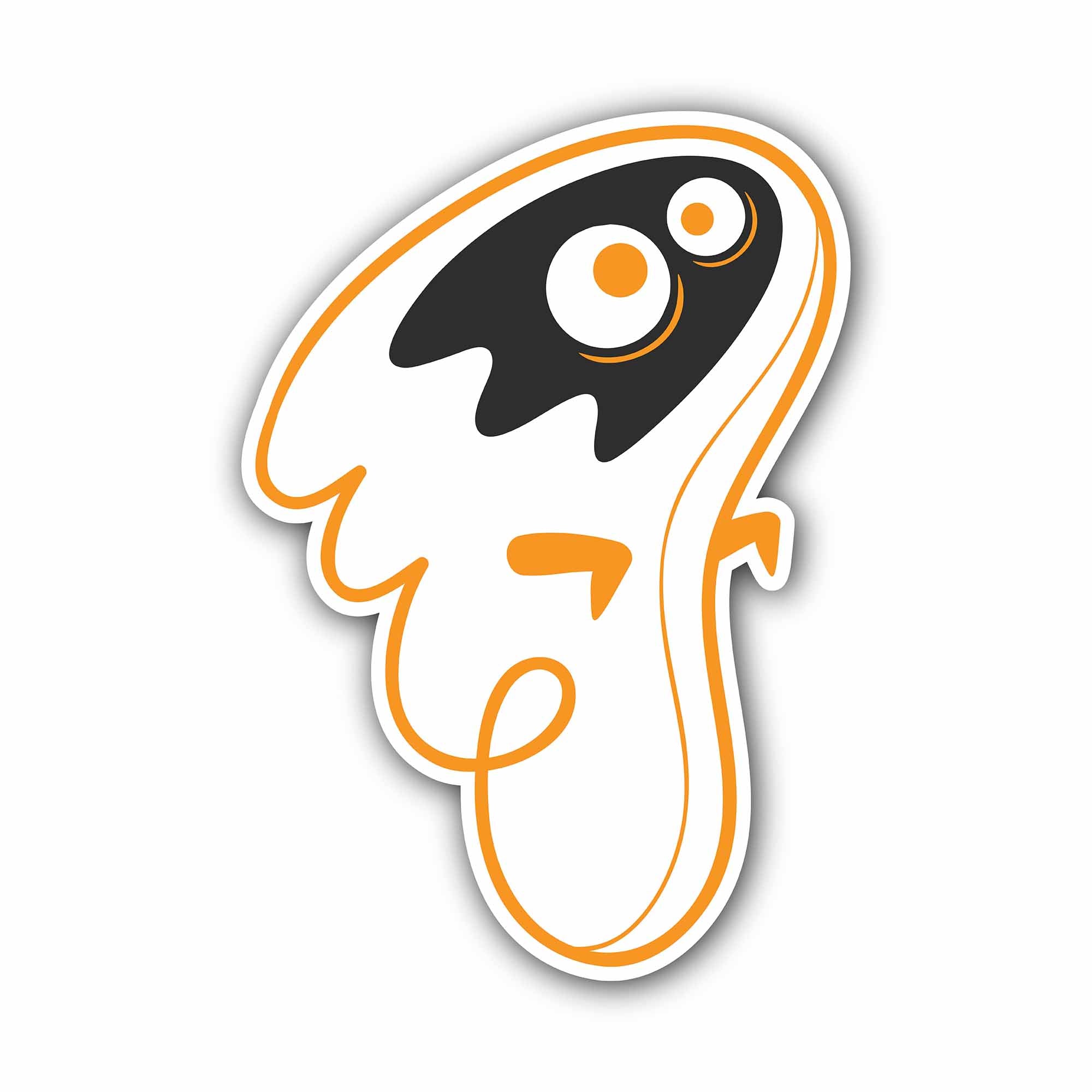 Ghost Halloween Sticker, Waterproof Vinyl Decal Sticker Indoor Or Outdoor 2 (Pieces) 3" and 5"