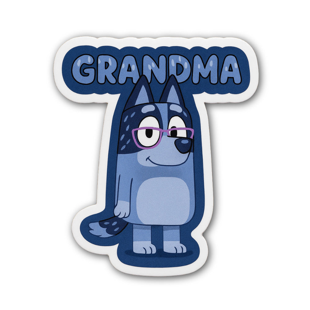 Grandma Sticker, Waterproof Vinyl Decal Sticker Indoor Or Outdoor 2 (Pieces) 3" and 5"