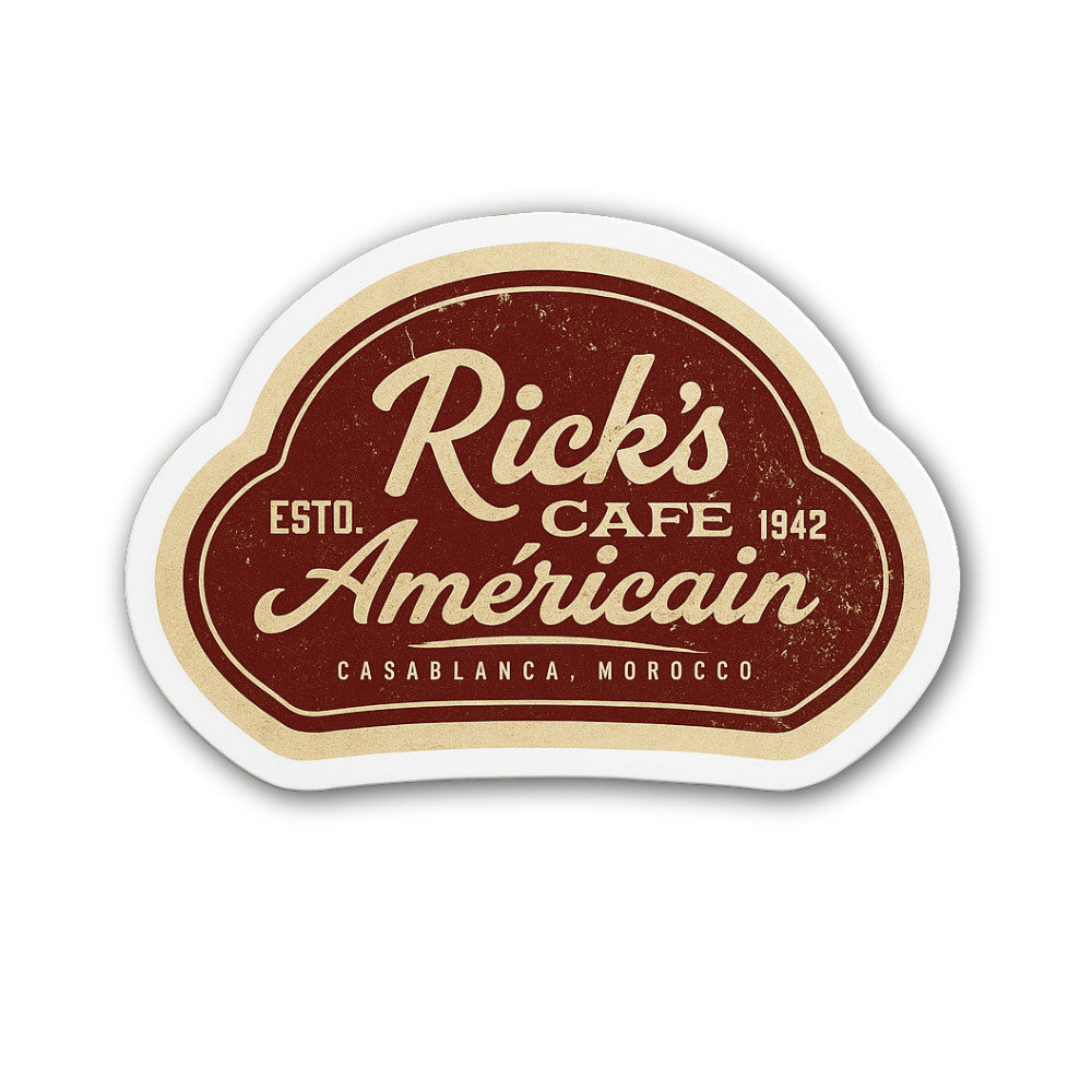 Cafe Sticker, Waterproof Vinyl Decal Sticker Indoor Or Outdoor 2 (Pieces) 3" and 5"