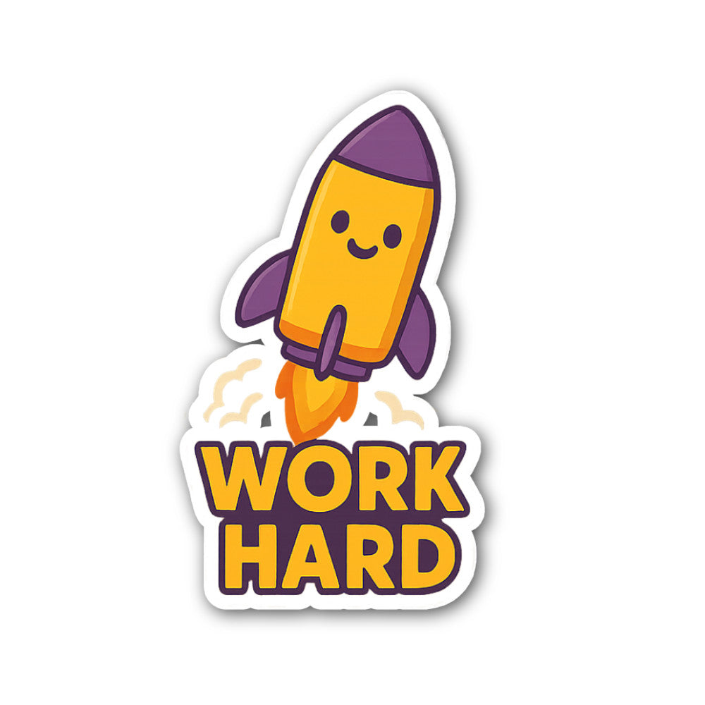 W0RK Hard Sticker, Waterproof Vinyl Decal Sticker Indoor Or Outdoor 2 (Pieces) 3" and 5"