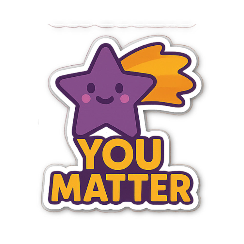 Purple Star Sticker, Waterproof Vinyl Decal Sticker Indoor Or Outdoor 2 (Pieces) 3" and 5"
