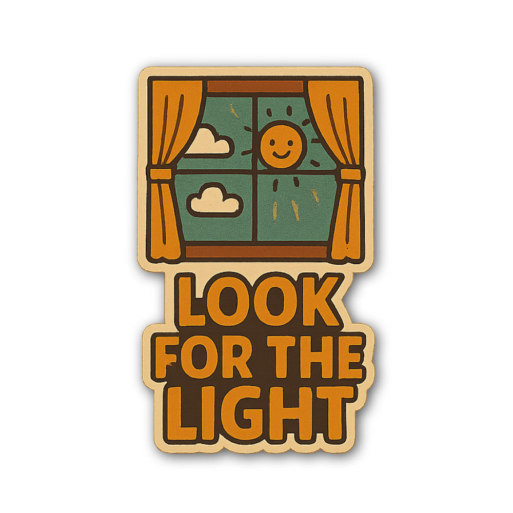 Look for the light Sticker, Waterproof Vinyl Decal Sticker Indoor Or Outdoor 2 (Pieces) 3" and 5"