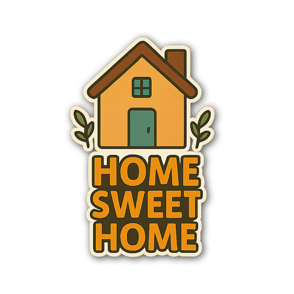 H0ME SWEET H0ME Sticker, Waterproof Vinyl Decal Sticker Indoor Or Outdoor 2 (Pieces) 3" and 5"