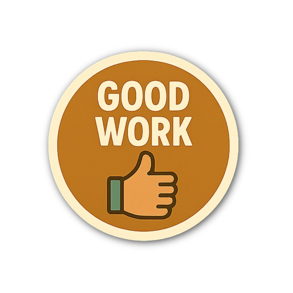Thumbs up Sticker, Waterproof Vinyl Decal Sticker Indoor Or Outdoor 2 (Pieces) 3" and 5"