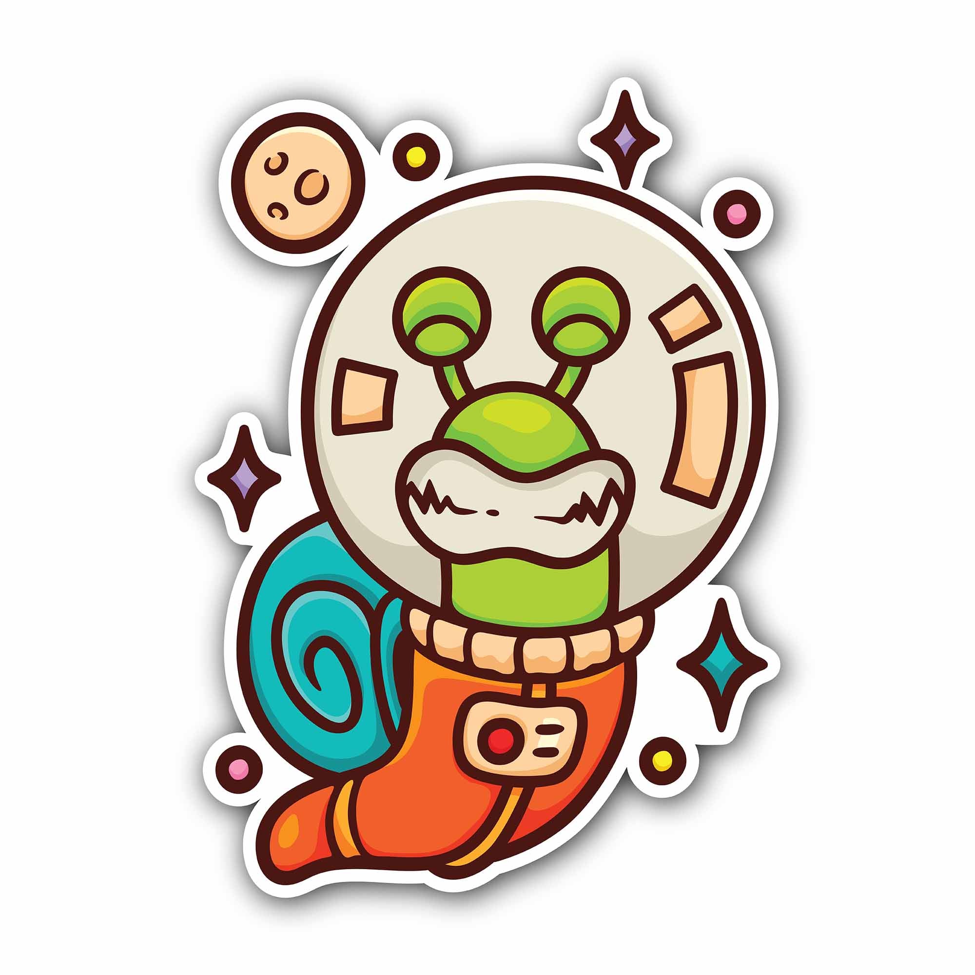 Cute Snail Sticker, Waterproof Vinyl Decal Sticker Indoor Or Outdoor 2 (Pieces) 3" and 5"