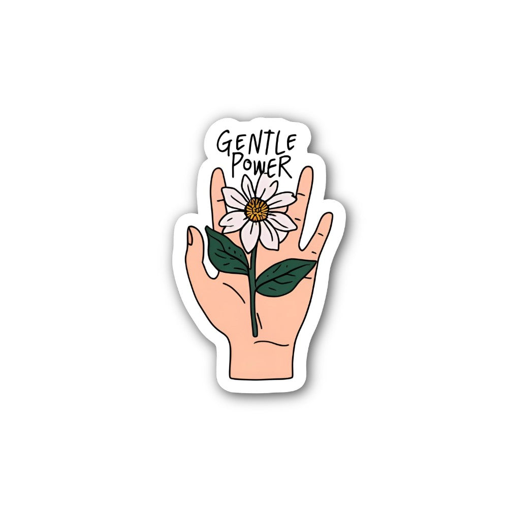 GENTLE POWER Sticker, Waterproof Vinyl Decal Sticker Indoor Or Outdoor 2 (Pieces) 3" and 5"
