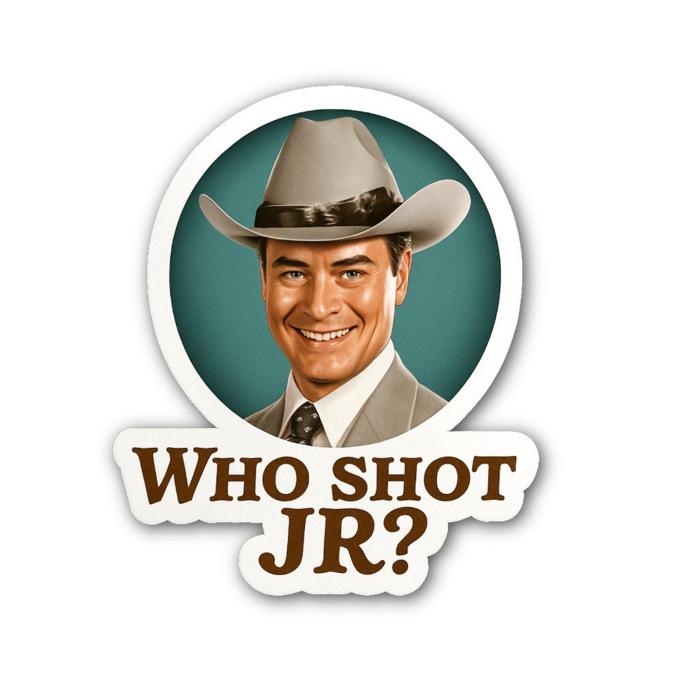 WHO SHOT JR Sticker, Waterproof Vinyl Decal Sticker Indoor Or Outdoor 2 (Pieces) 3" and 5"