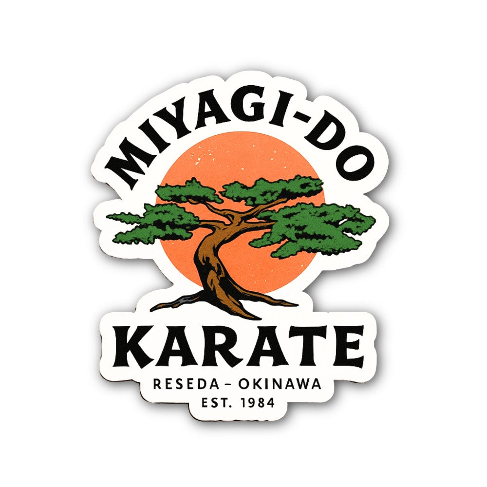 MIYAGI-DO KARATE Sticker, Waterproof Vinyl Decal Sticker Indoor Or Outdoor 2 (Pieces) 3" and 5"