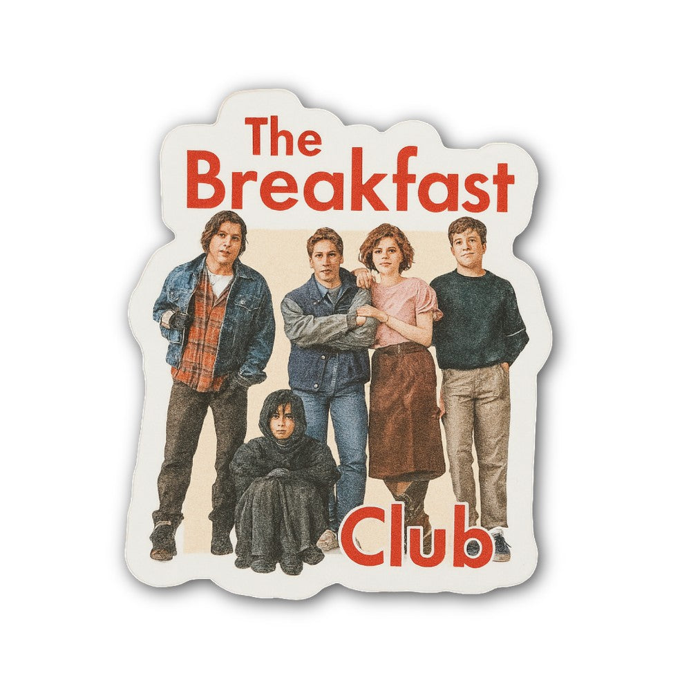 The Breakfast Club Team Sticker, Waterproof Vinyl Decal Sticker Indoor Or Outdoor 2 (Pieces) 3" and 5"