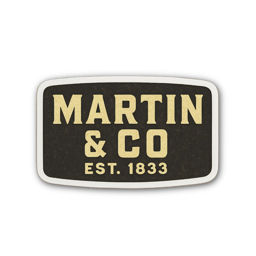 MARTIN & CO Sticker, Waterproof Vinyl Decal Sticker Indoor Or Outdoor 2 (Pieces) 3" and 5"