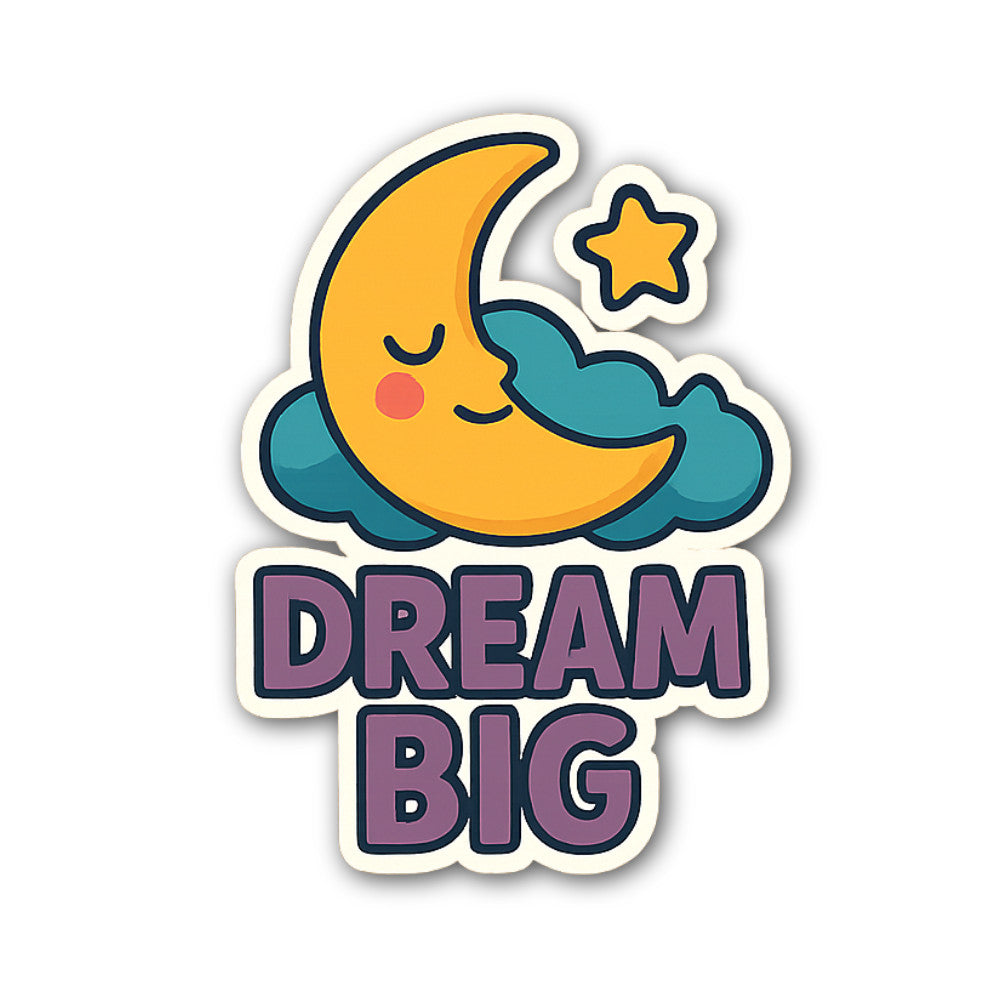 DREAM Sticker, Waterproof Vinyl Decal Sticker Indoor Or Outdoor 2 (Pieces) 3" and 5"