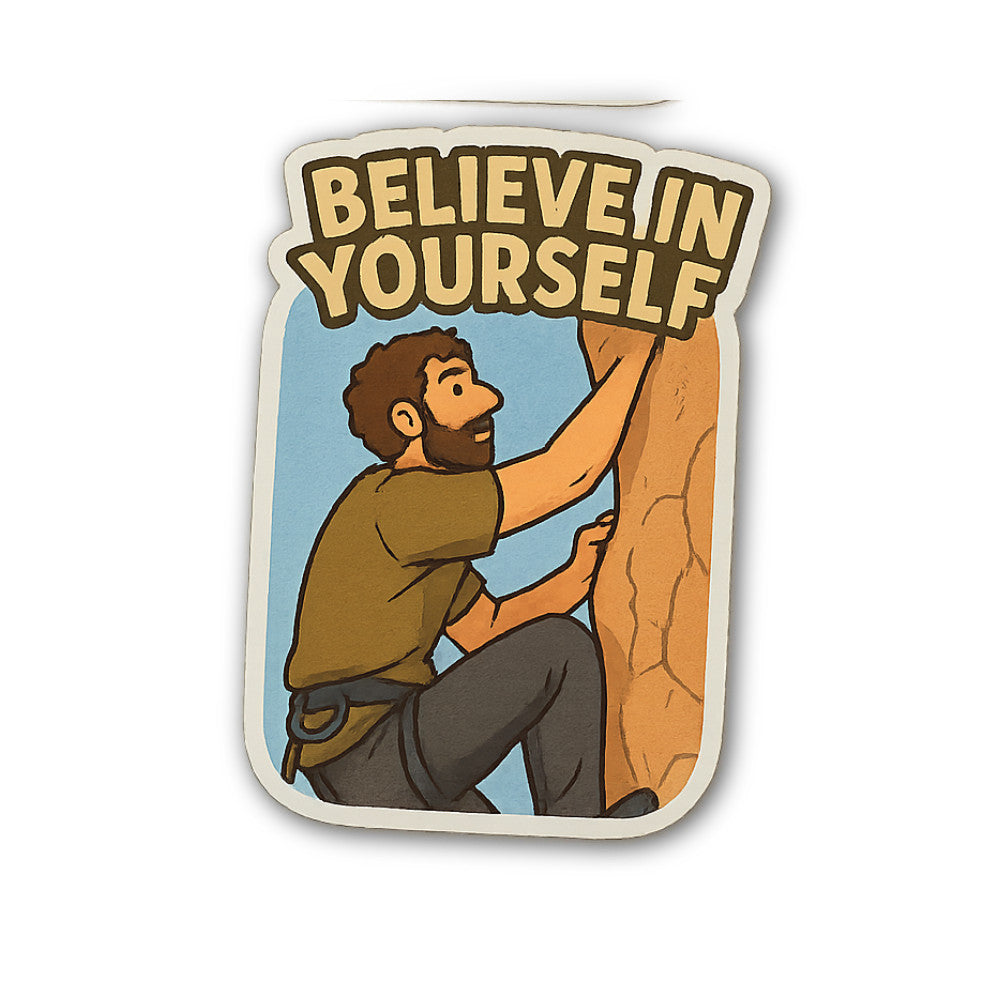 BELIEVE IN YOURSELF BOY Sticker, Waterproof Vinyl Decal Sticker Indoor Or Outdoor 2 (Pieces) 3" and 5"