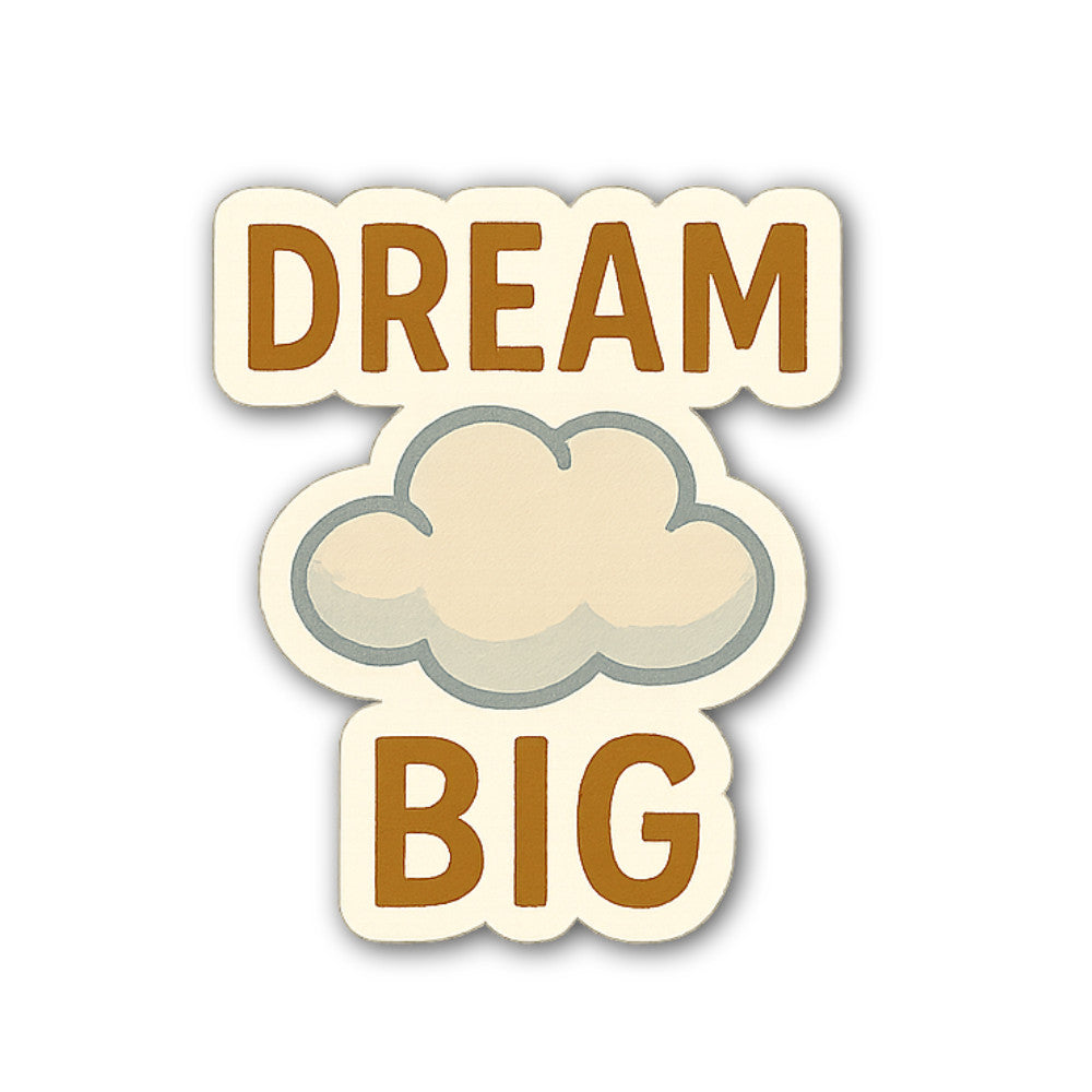 DREAM B@G Sticker, Waterproof Vinyl Decal Sticker Indoor Or Outdoor 2 (Pieces) 3" and 5"