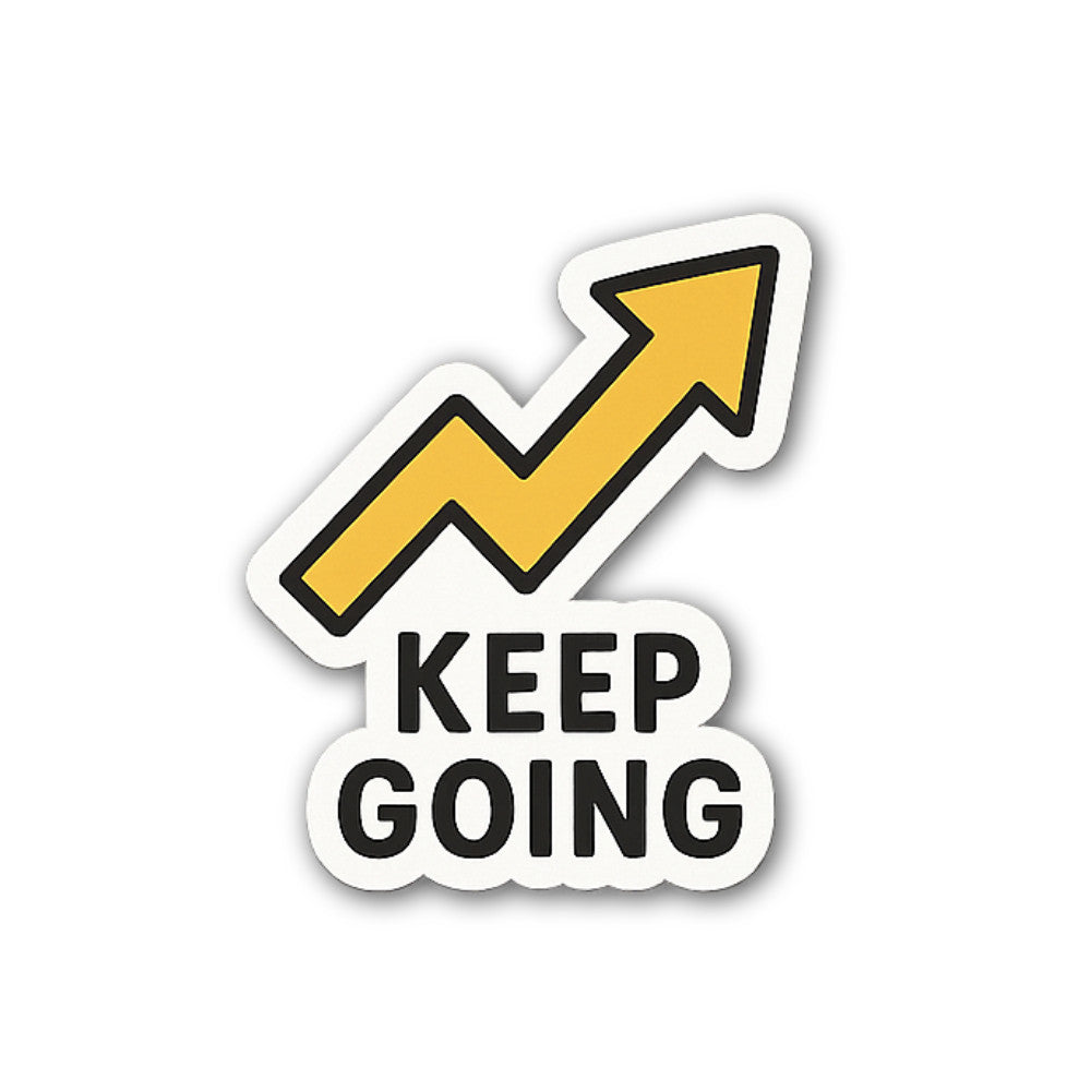 Trending up Sticker, Waterproof Vinyl Decal Sticker Indoor Or Outdoor 2 (Pieces) 3" and 5"