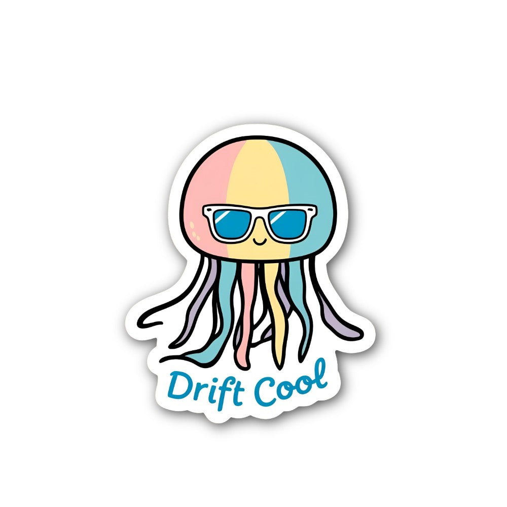 Drift Cool Sticker, Waterproof Vinyl Decal Sticker Indoor Or Outdoor 2 (Pieces) 3" and 5"