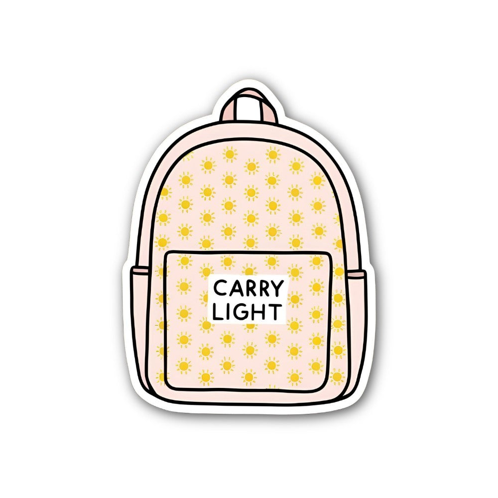 CARRY LIGHT Sticker, Waterproof Vinyl Decal Sticker Indoor Or Outdoor 2 (Pieces) 3" and 5"