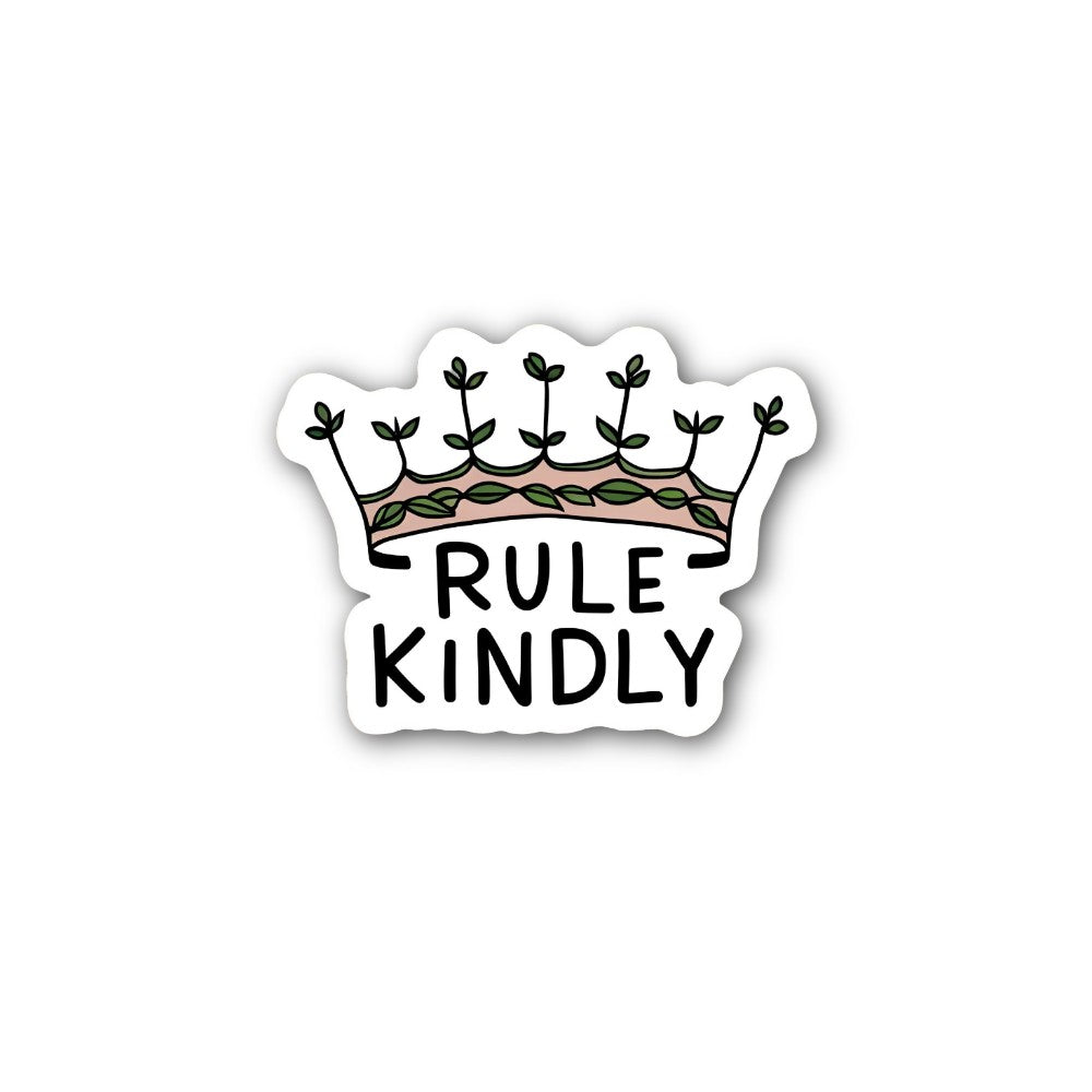RULE KINDLY Sticker, Waterproof Vinyl Decal Sticker Indoor Or Outdoor 2 (Pieces) 3" and 5"