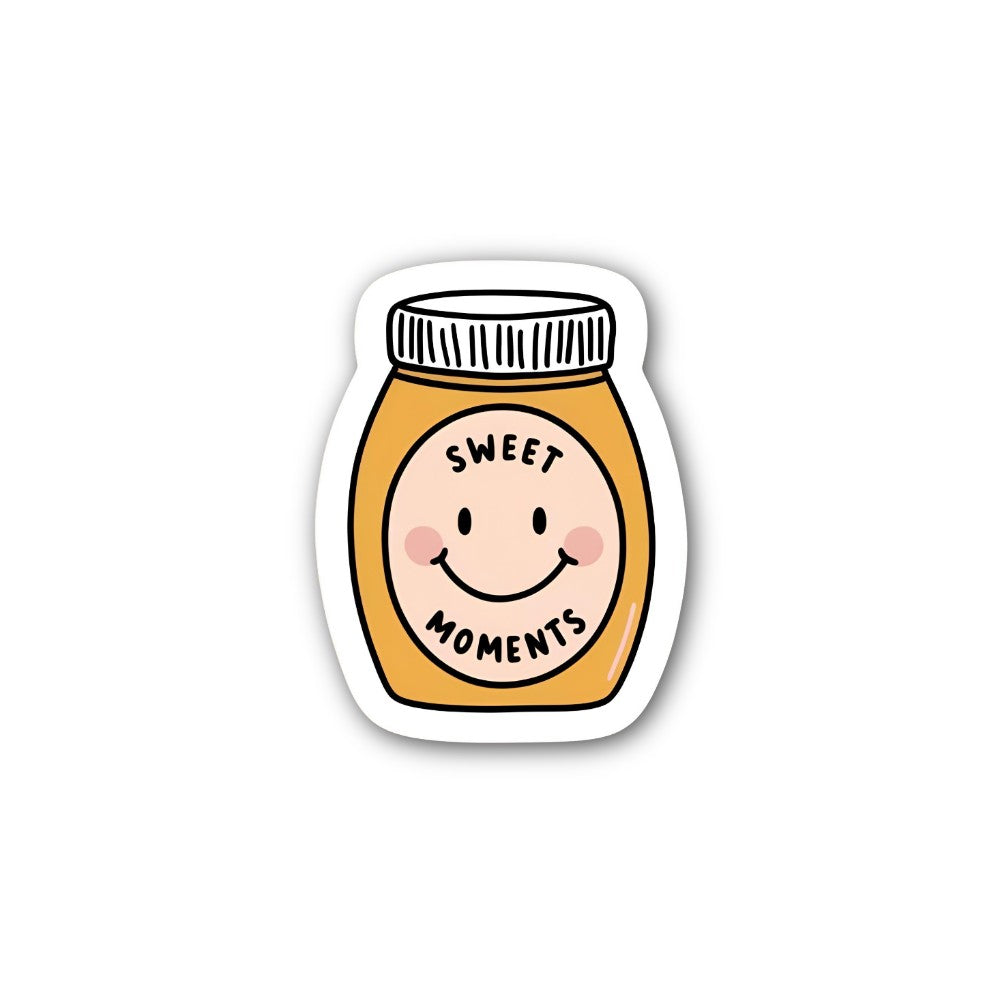 SWEET M0MENTS Sticker, Waterproof Vinyl Decal Sticker Indoor Or Outdoor 2 (Pieces) 3" and 5"