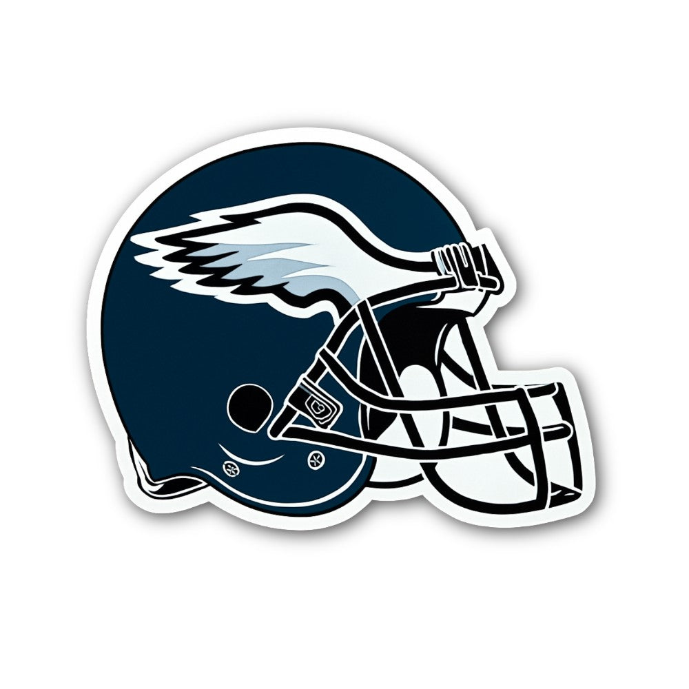 Eagles helmet Sticker, Waterproof Vinyl Decal Sticker Indoor Or Outdoor 2 (Pieces) 3" and 5"
