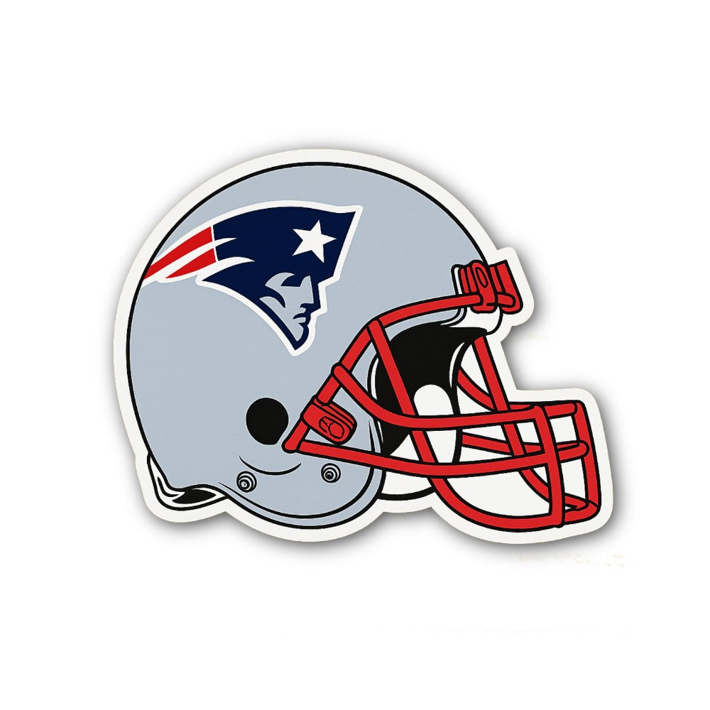 Patriots Helmet Sticker, Waterproof Vinyl Decal Sticker Indoor Or Outdoor 2 (Pieces) 3" and 5"