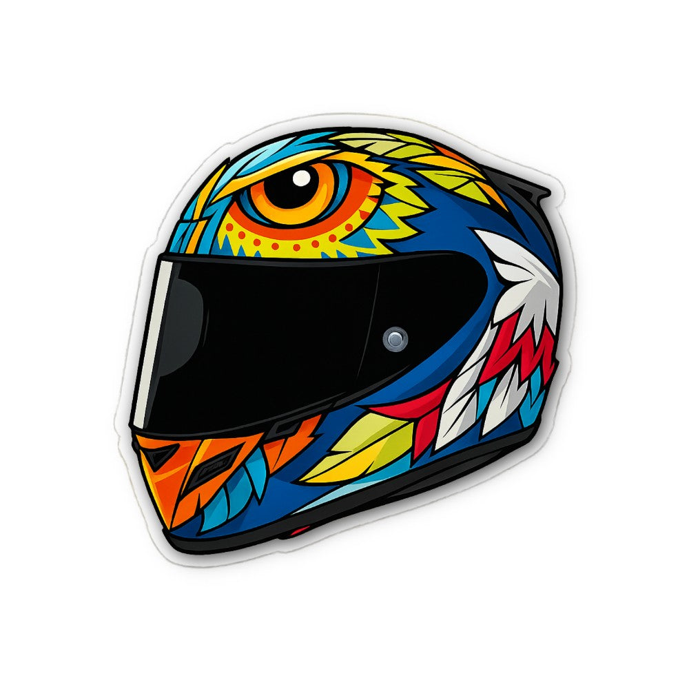 Colourful Cobra Helmet Sticker, Waterproof Vinyl Decal Sticker Indoor Or Outdoor 2 (Pieces) 3" and 5"