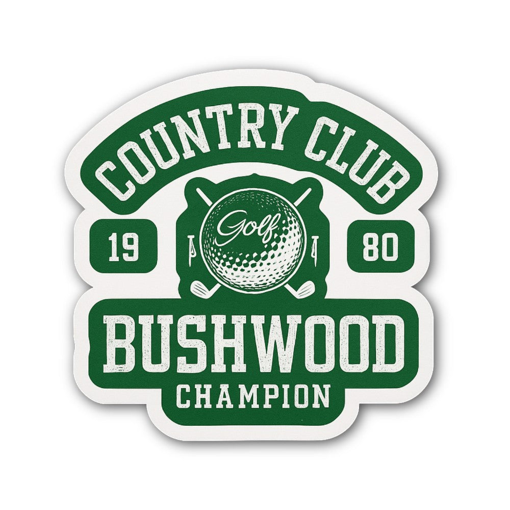 Green Colour COUNTRY CHAMPION Sticker, Waterproof Vinyl Decal Sticker Indoor Or Outdoor 2 (Pieces) 3" and 5"